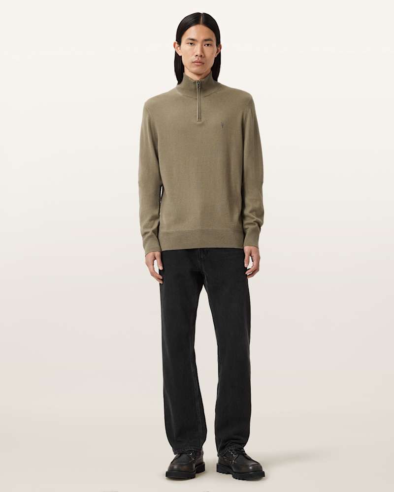 Kilburn Zip Funnel Neck Ramskull Jumper