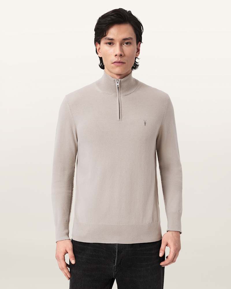 Kilburn Zip Funnel Neck Ramskull Jumper