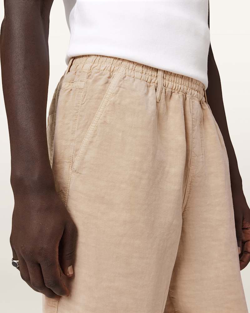 Korten Loose Fit Linen Blend Trousers