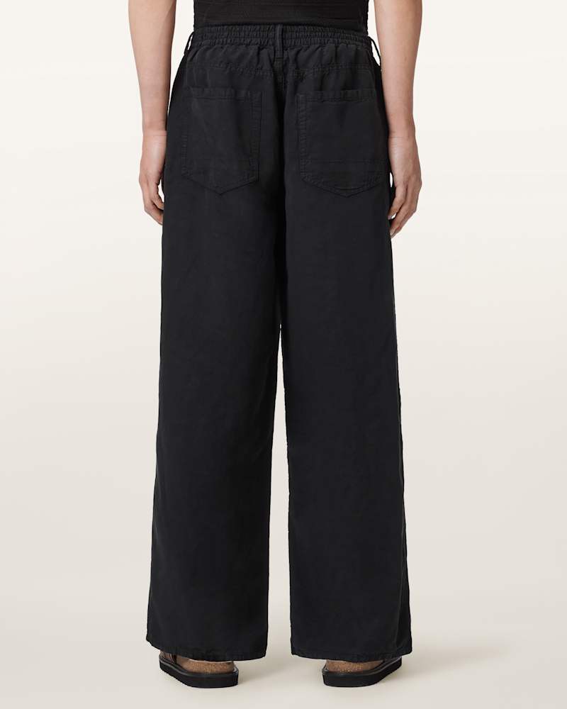 Korten Loose Fit Linen Blend Trousers