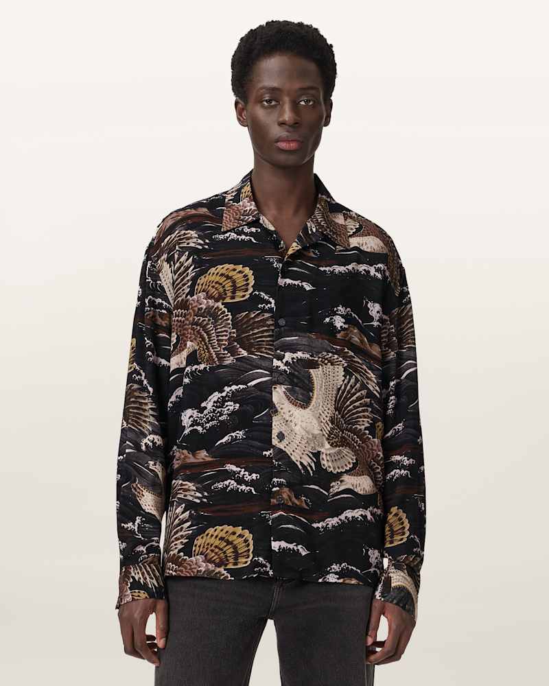 Corsican Printed Oversized Shirt