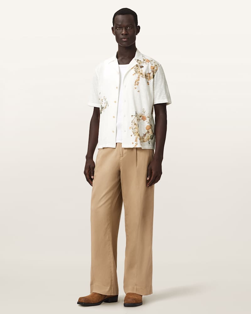 Fleur Oversized Short Sleeve Shirt