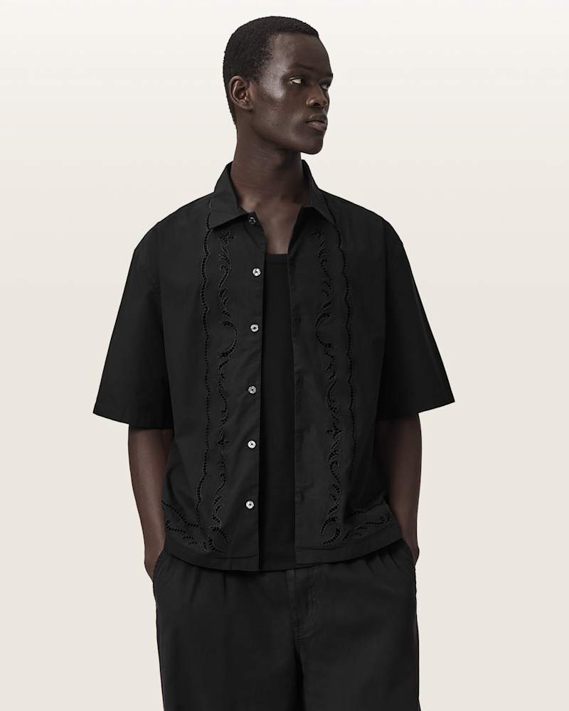 Field Oversized Short Sleeve Cotton Shirt
