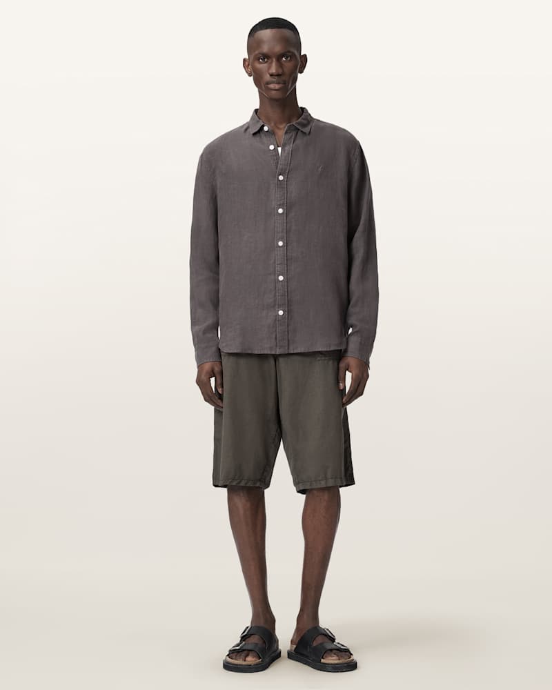 Loom Long Sleeve Linen Shirt