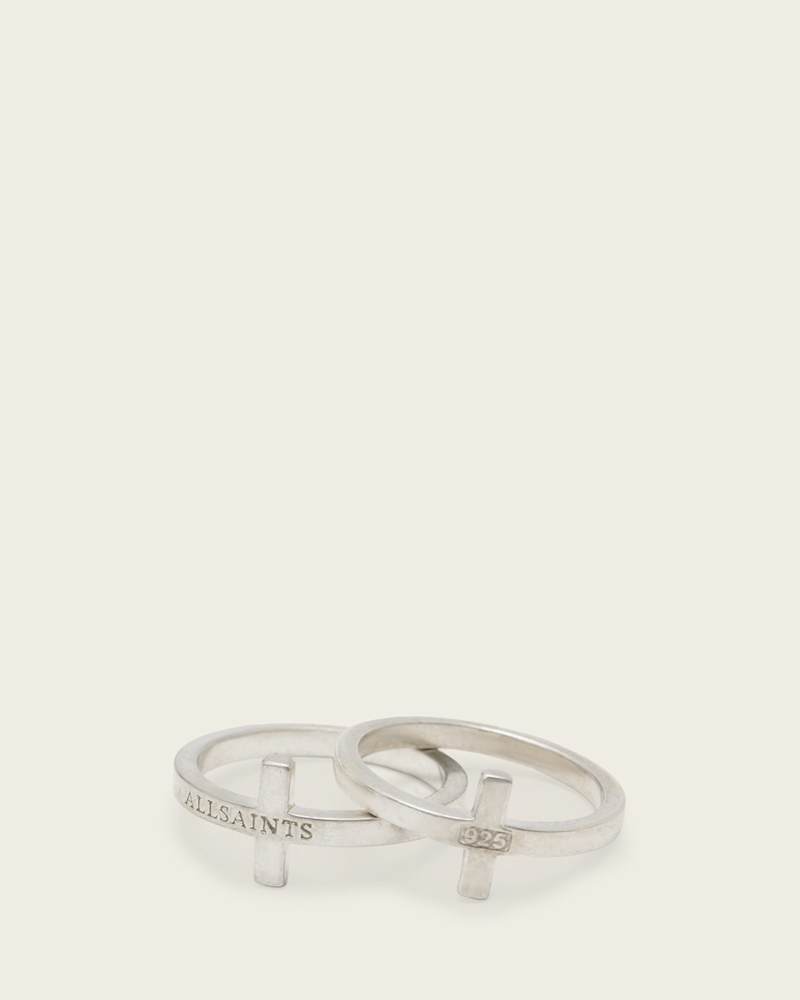 Gabe Sterling Silver Cross Rings