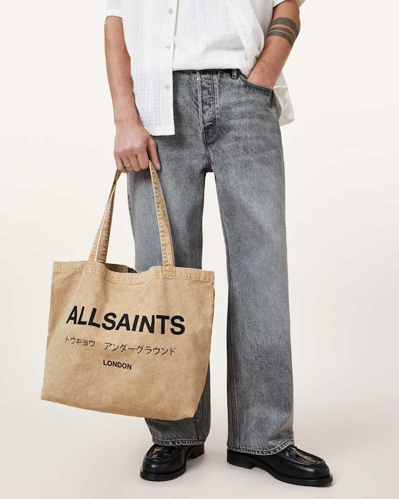 Underground Acid Wash Logo Tote Bag