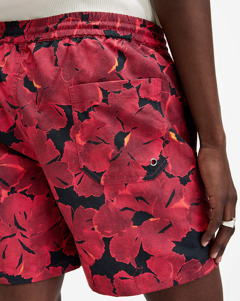 Kaza Elasticated Waist Floral Swim Shorts