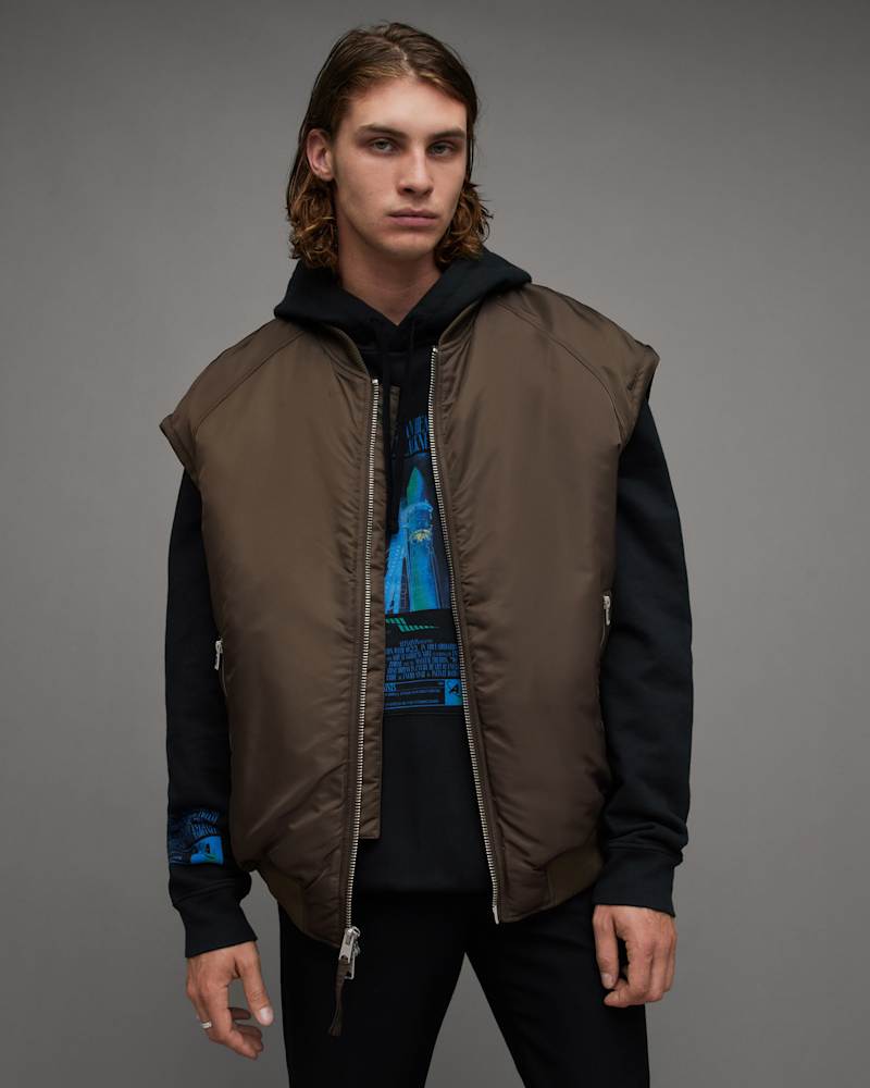 Akio 2-In-1 Recycled Quilt Bomber Jacket
