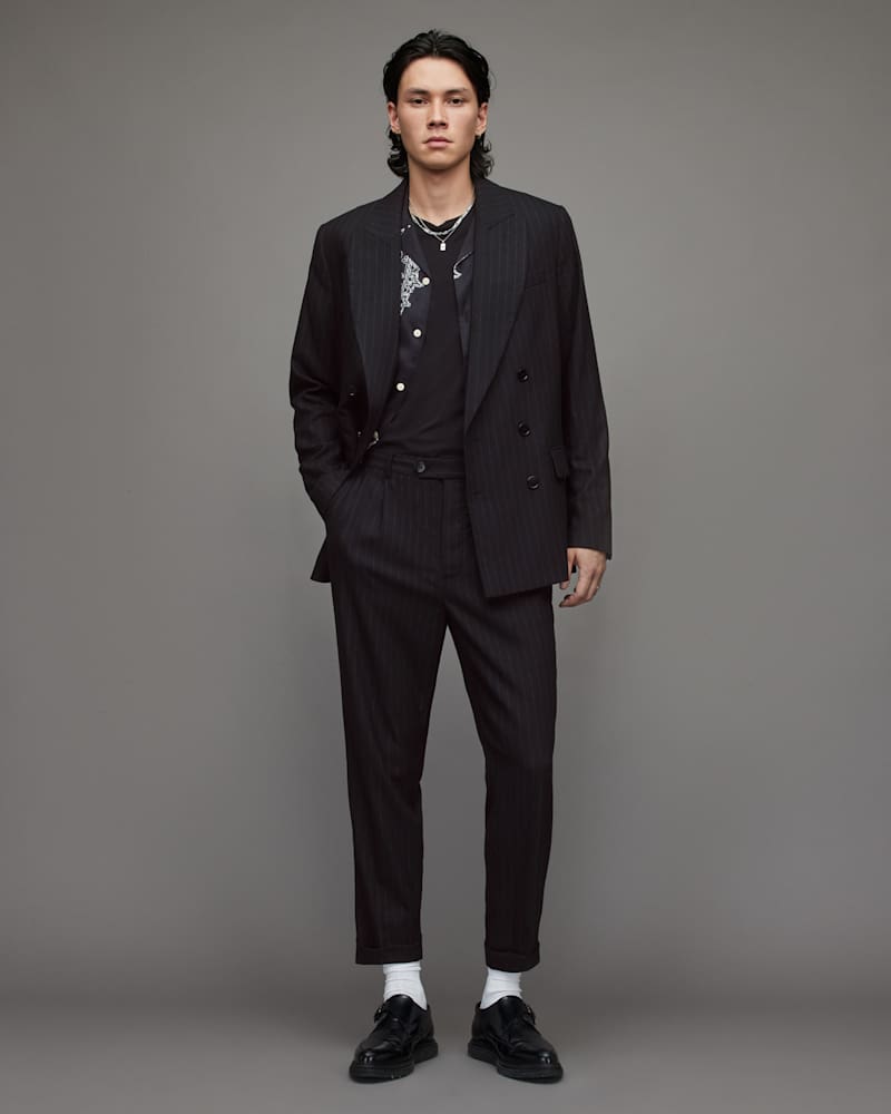 Blues Pinstriped Blazer