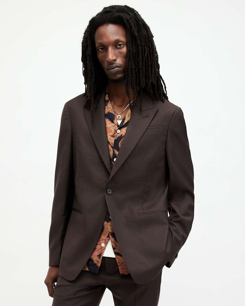 Thorpe Pinstriped Relaxed Fit Blazer