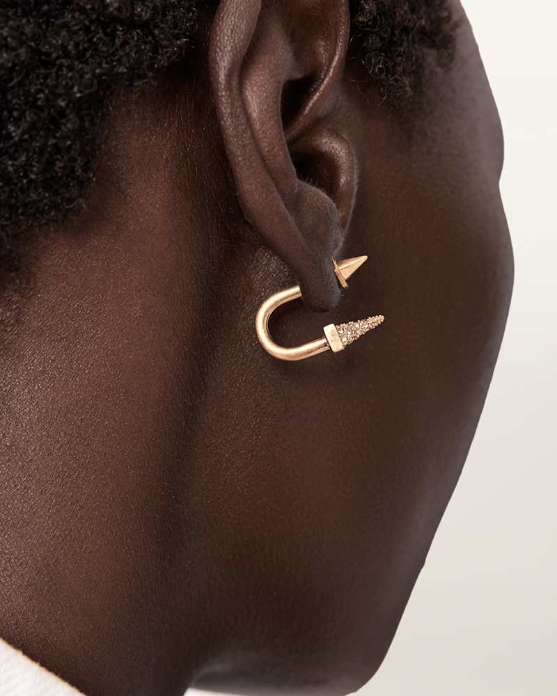 Laio Spike Front Back Earrings