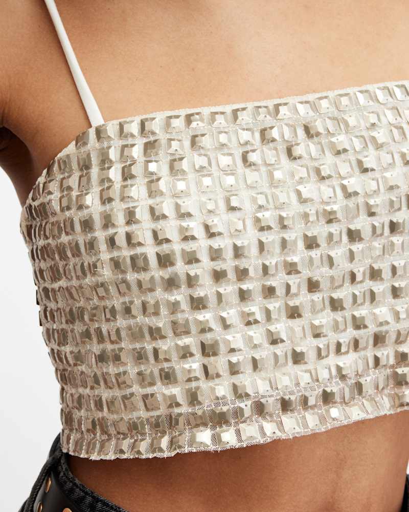 Opeline Embellished Cropped Top