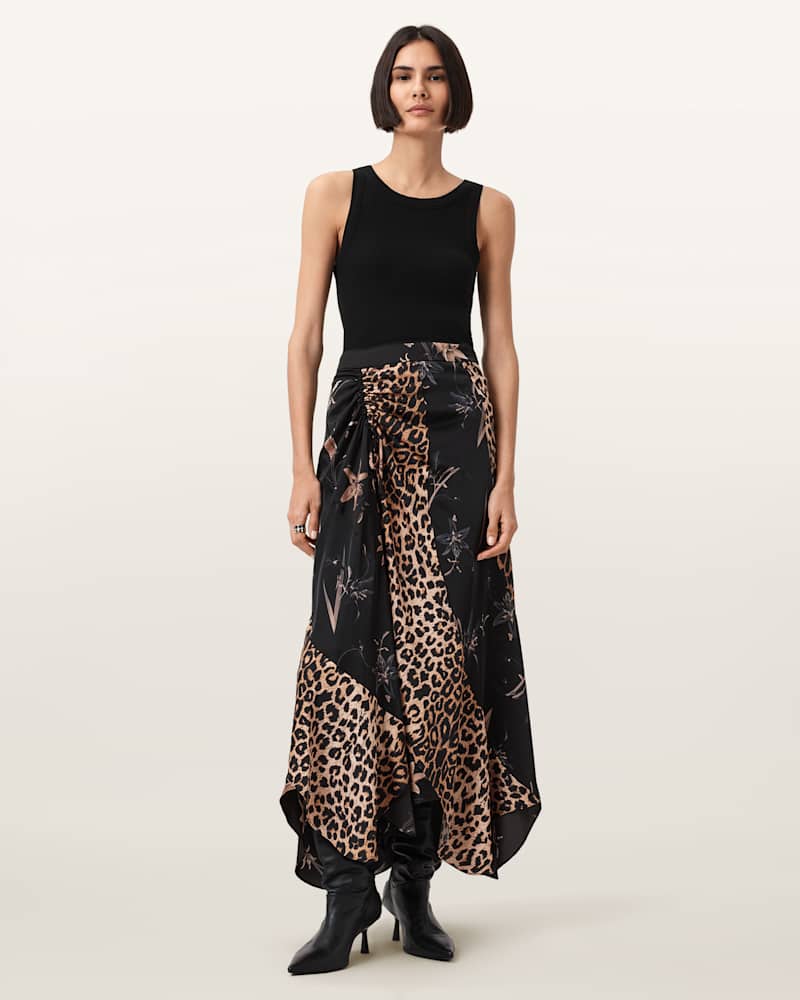 Arleen Multi Print Maxi Skirt