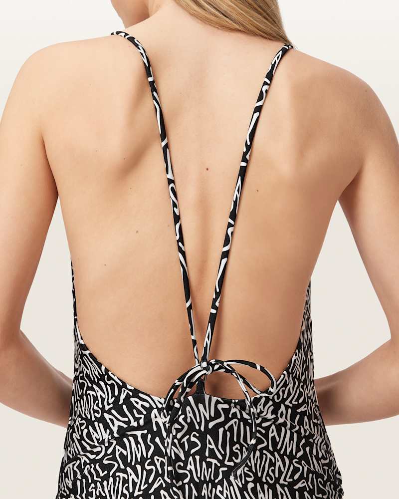 Saph Animal Print V-Neck Swimsuit
