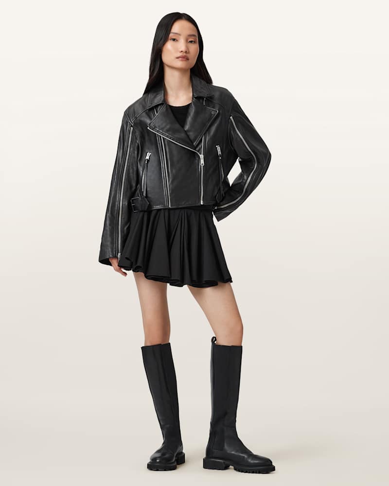 Masone Leather Biker Jacket