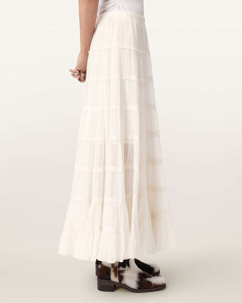Eva Tiered Midi Skirt