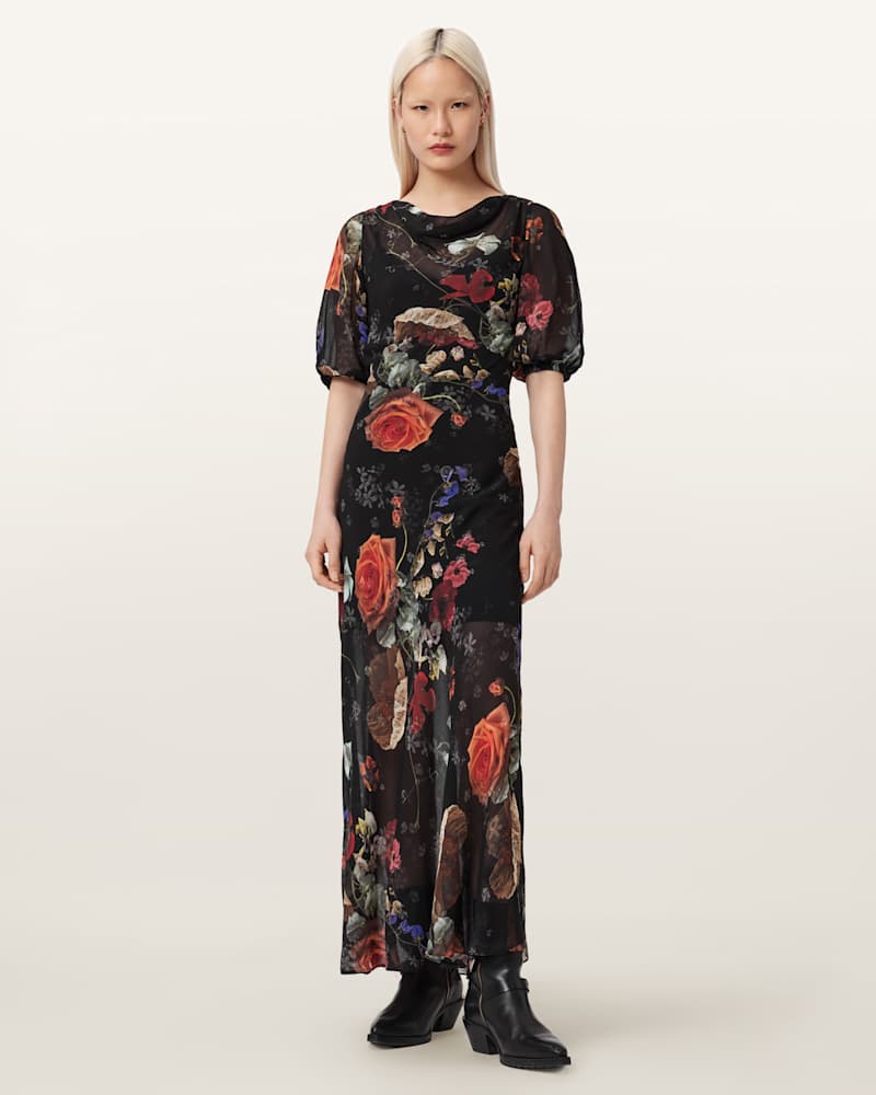 Tiwa Floral Midi Dress