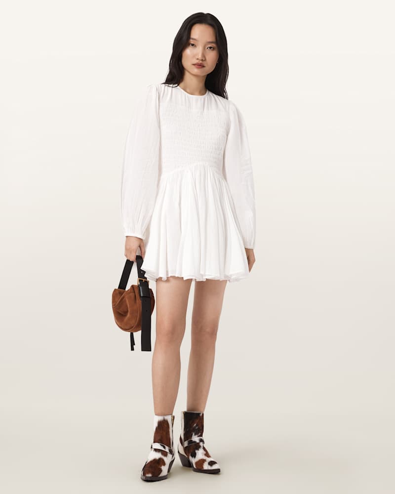 Chia Smocked Mini Dress