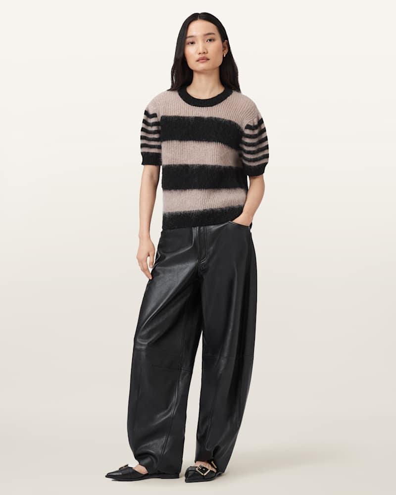 Clem Striped Knitted T-Shirt