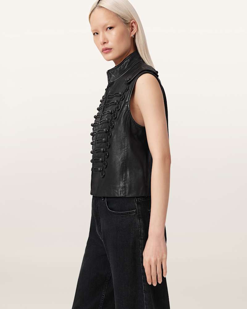 Rummy Leather Gilet