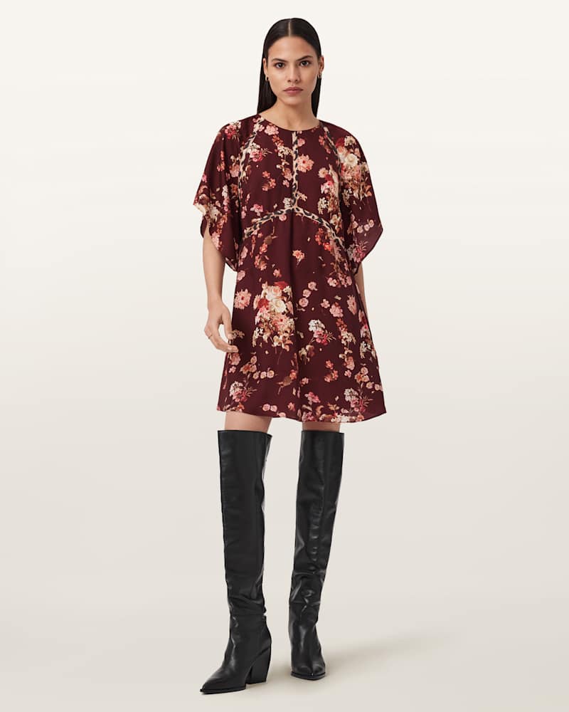 Xena Floral Print Mini Dress 