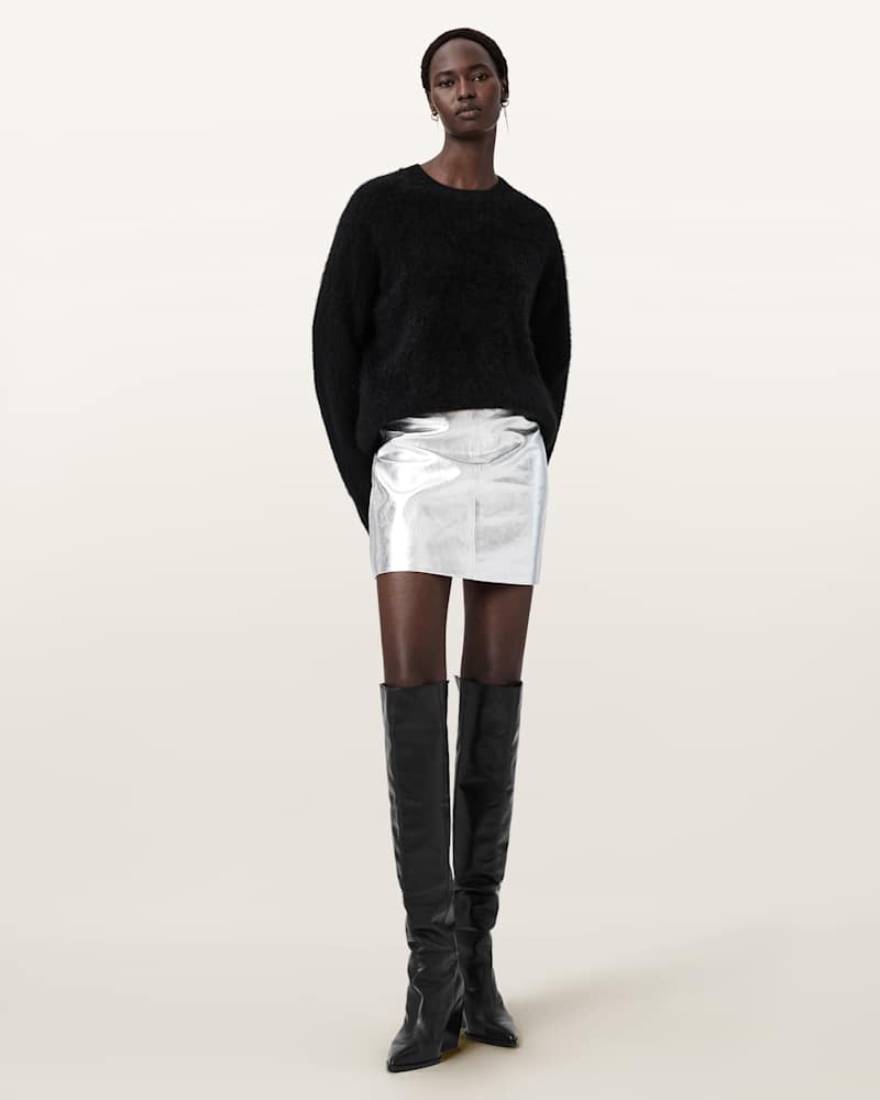 Renai Leather Mini Skirt