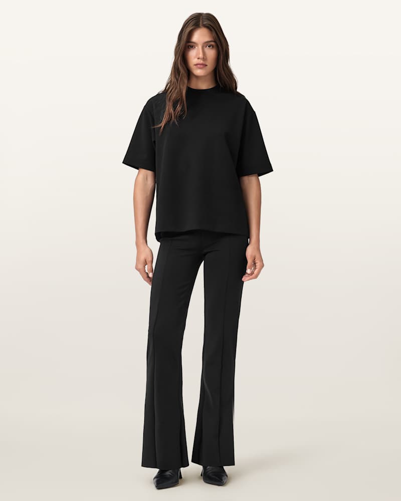 Rebecca Zip Flared Trousers