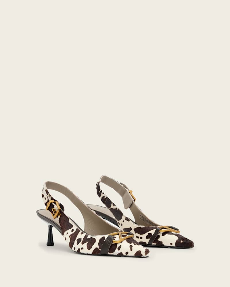 Hera Cowhide Slingback Shoes