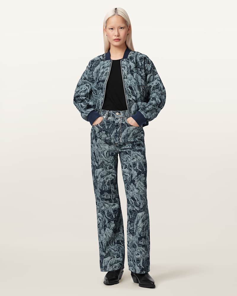 Blake Horse Jacquard Denim Jeans 