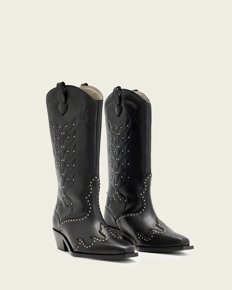 Dolly Studded Leather Boots