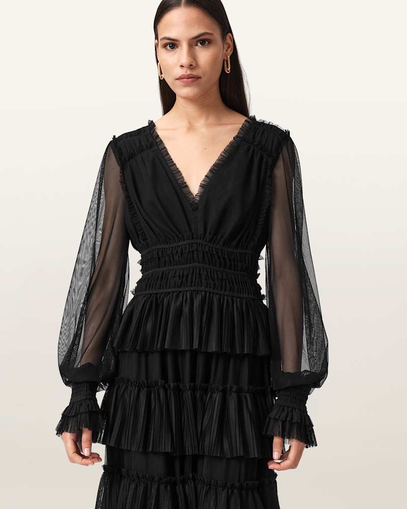 Xantara Shirred Maxi Dress