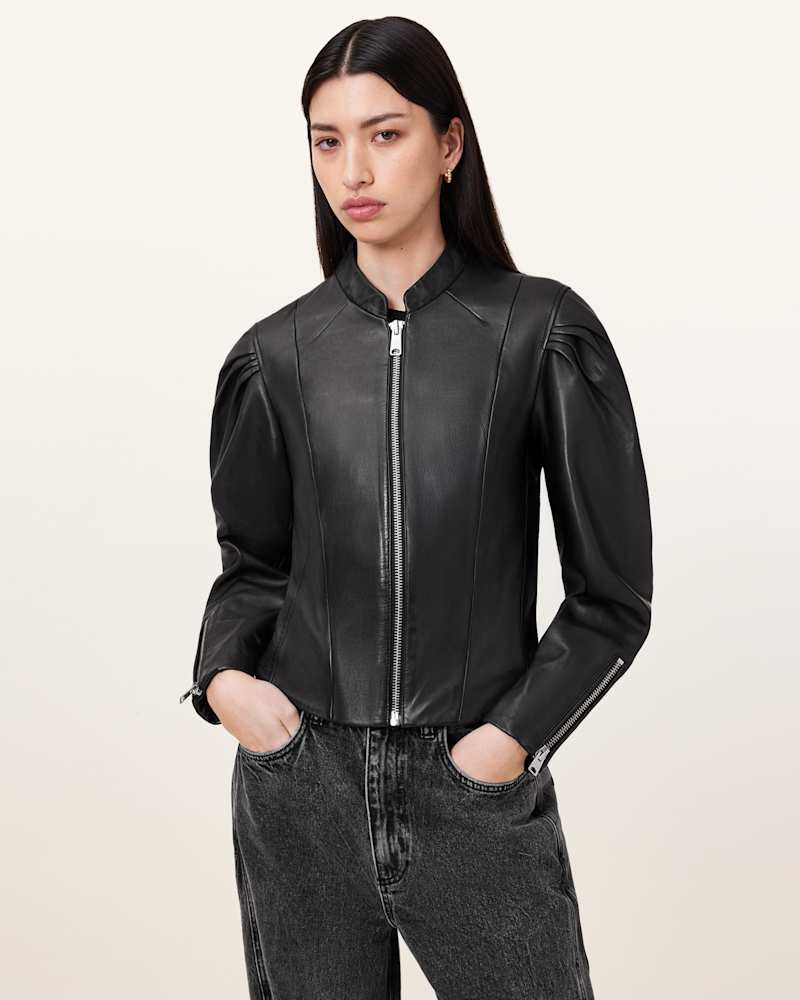 Rayna Leather Biker Jacket