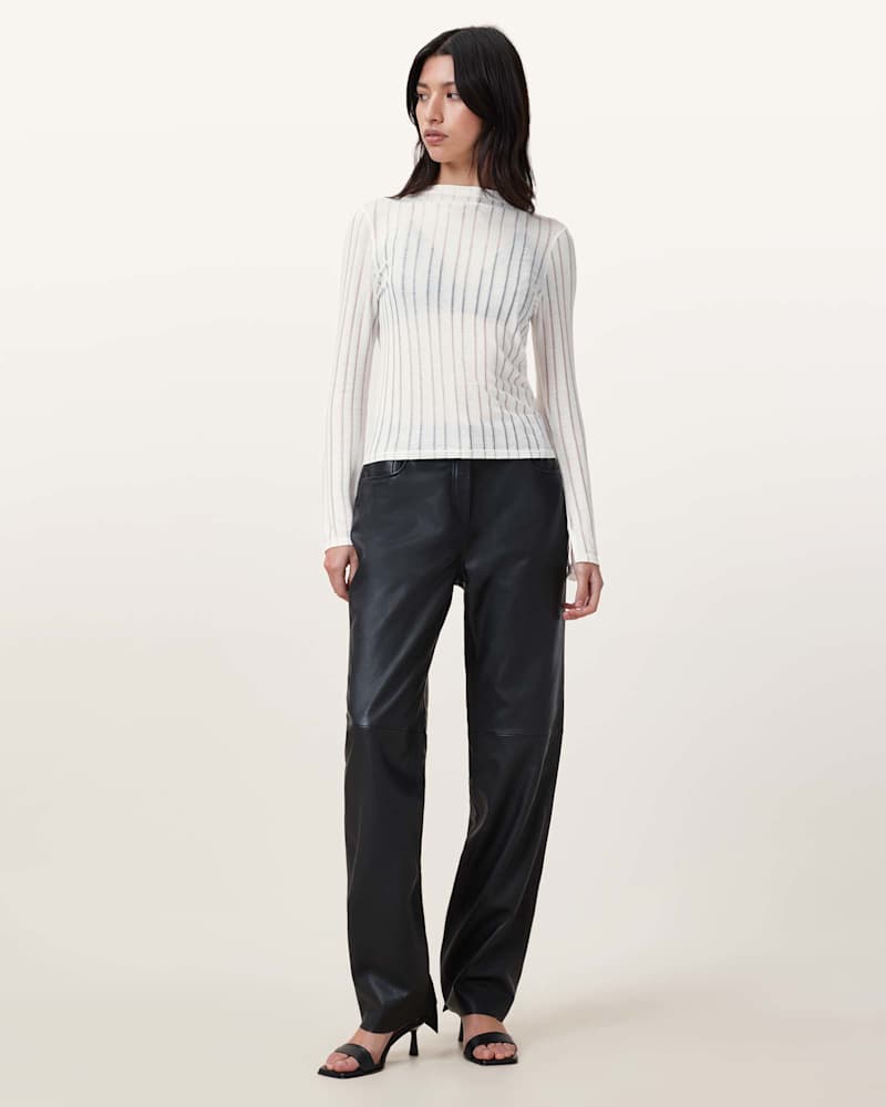 Aki Long Sleeve Funnel Neck T-Shirt