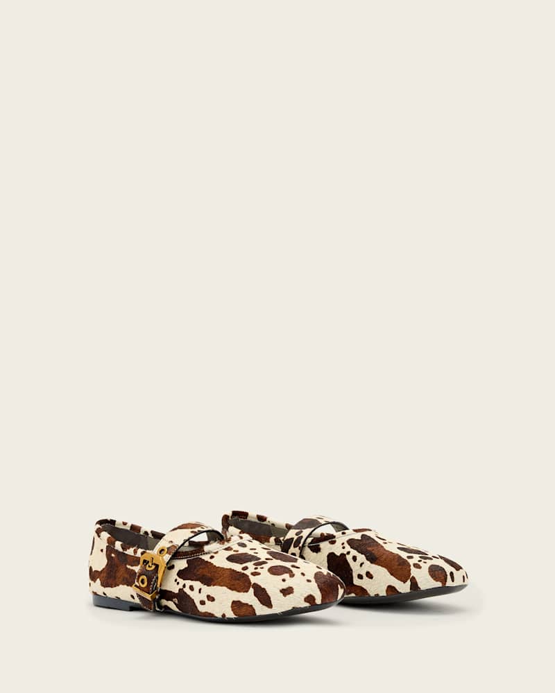 Sabine Cowhide Leather Ballet Flats