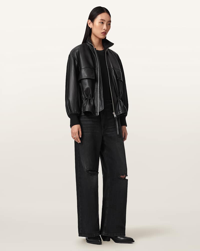 Aki Mid Crossover Ripped Jeans