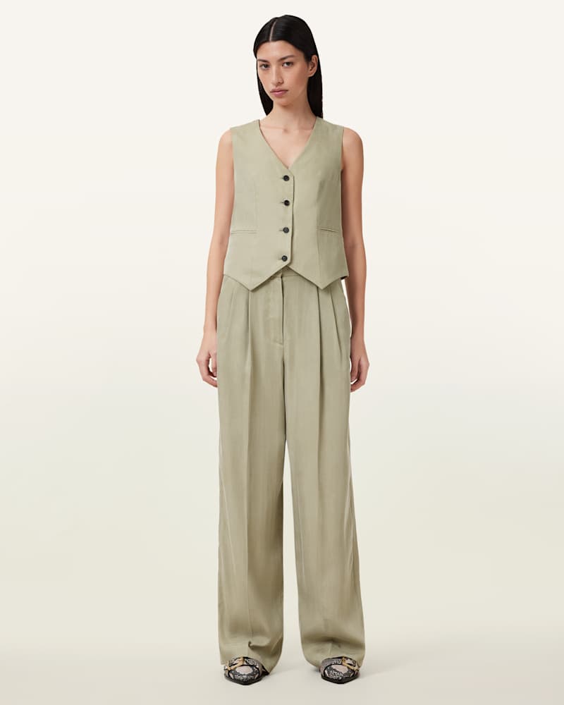 Averie Tencel Wide Leg Trousers