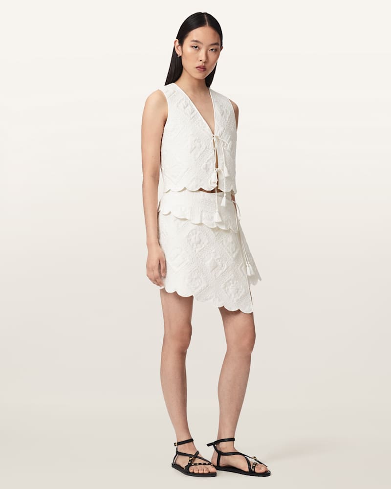 Mona Quilted Cropped Waistcoat