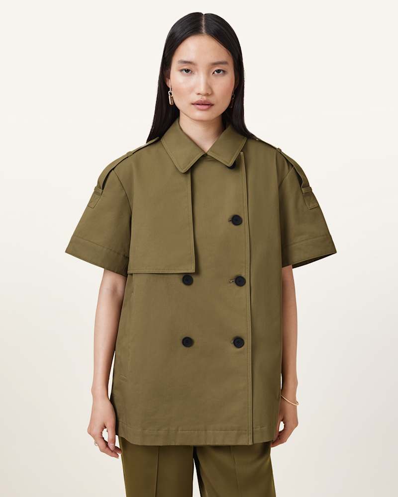 Flow Short Sleeve Trench Jacket