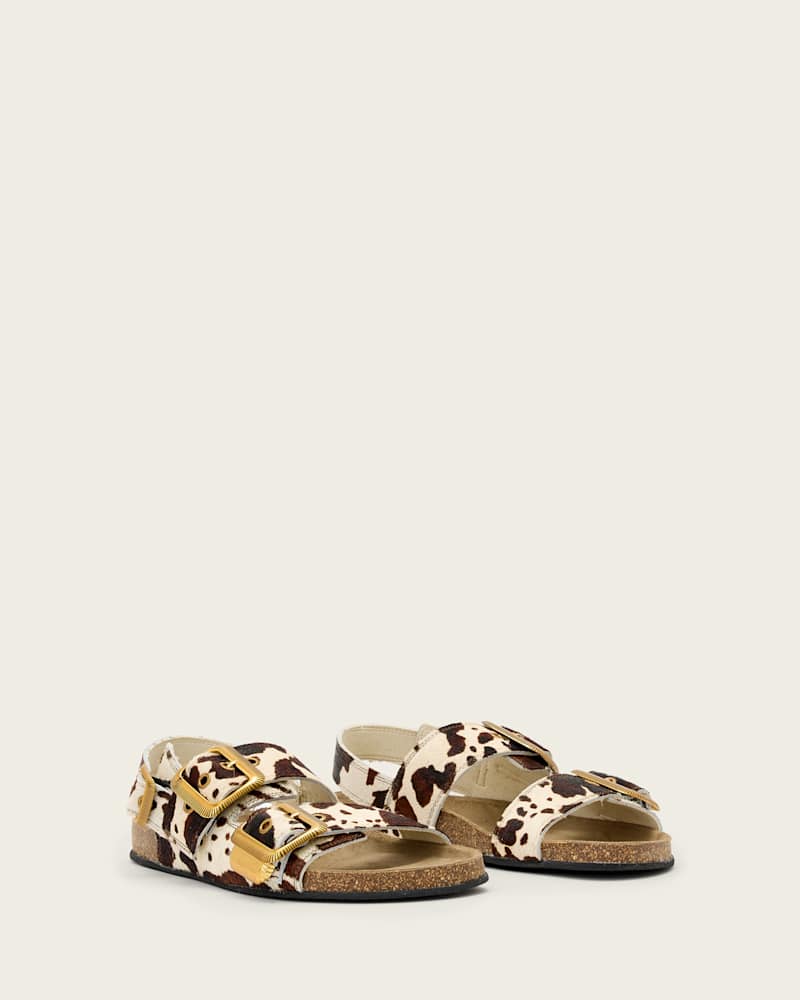 Staffa Cowhide Buckle Sandals