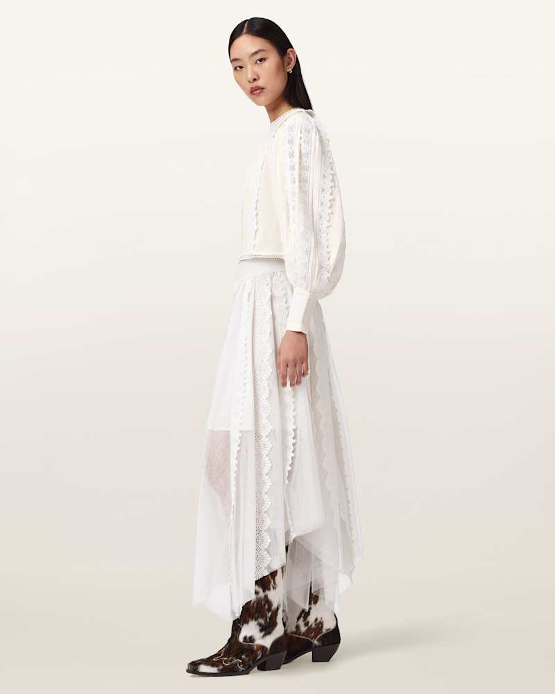 Hart Lace Embroidered Top