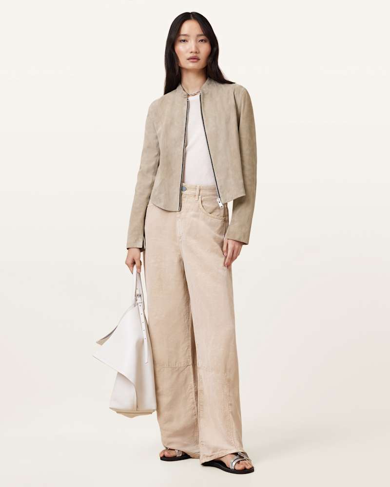 Sadler Slim Fit Suede Jacket