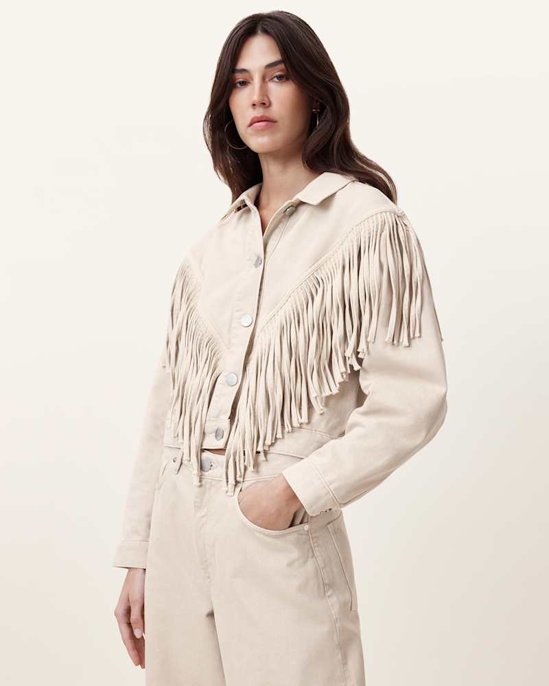 Marlene Fringed Denim Jacket