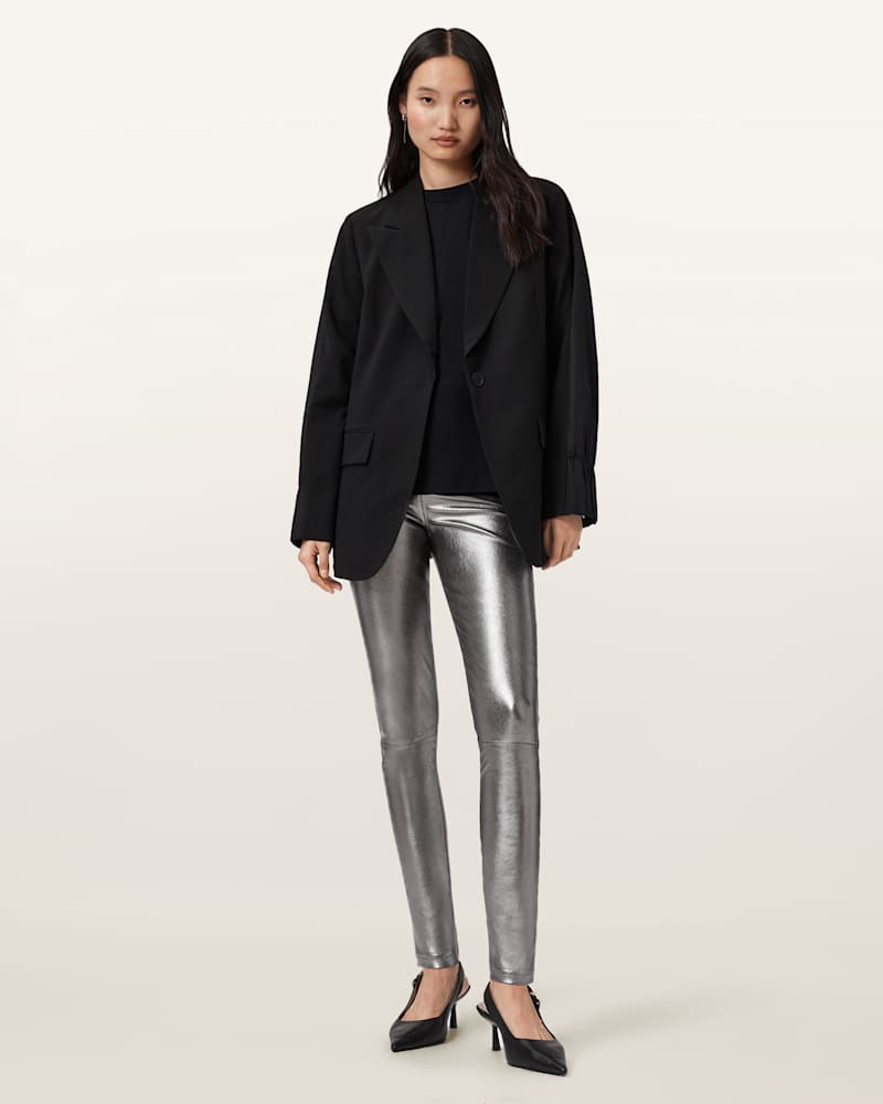 Cora High-Rise Leather Leggings