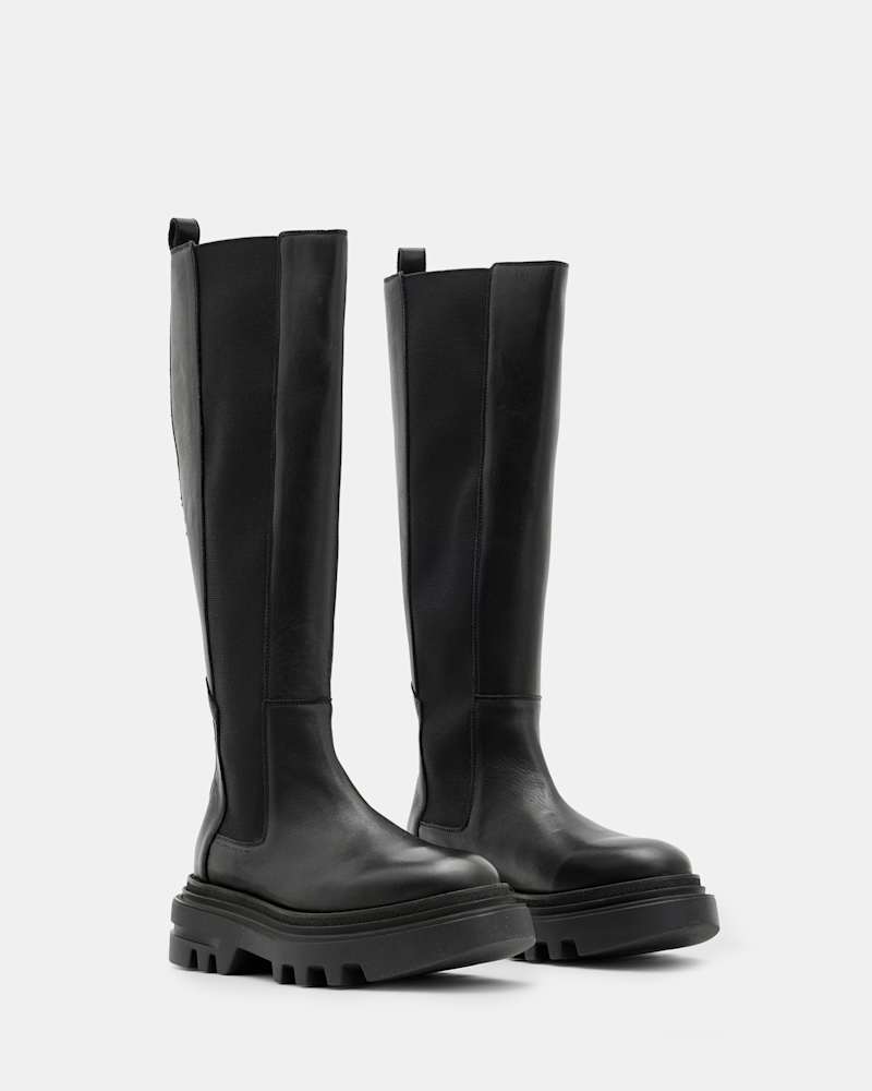 Monica Knee High Leather Boots