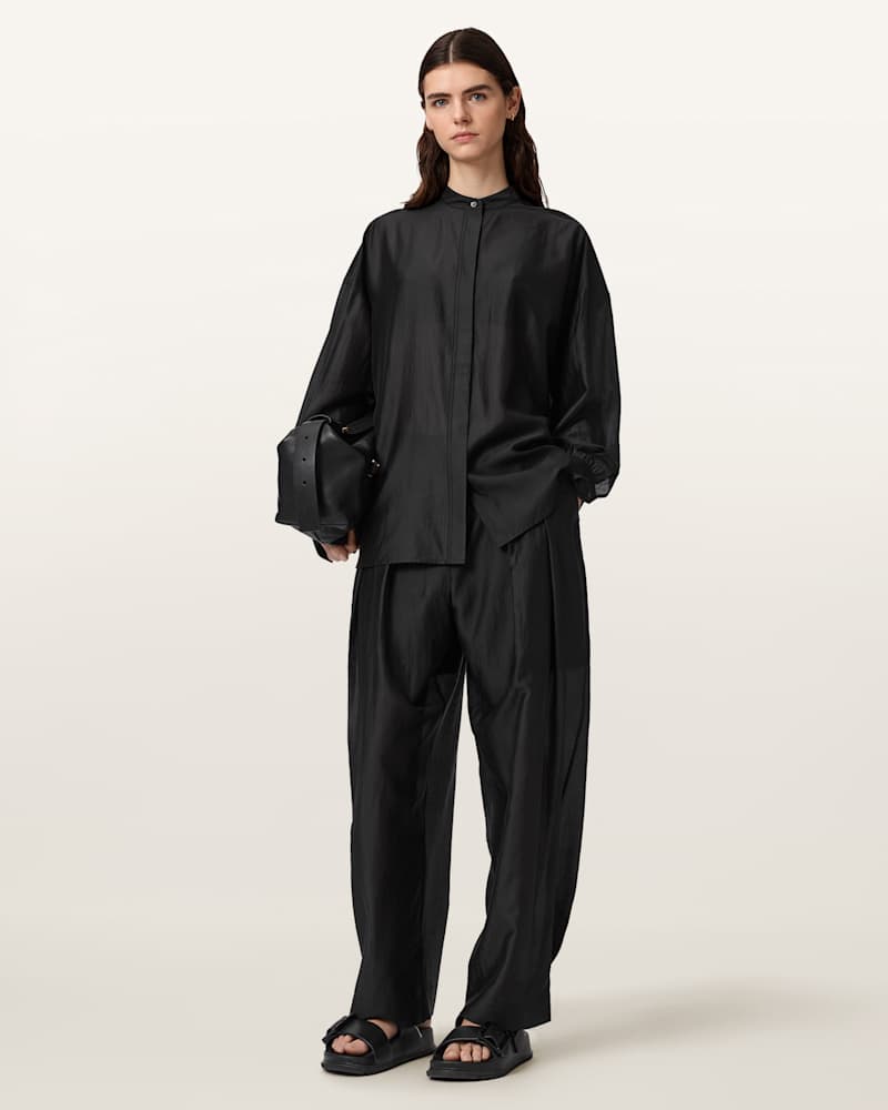 Becca Wide Leg Sheer Trousers