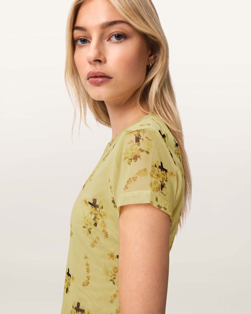Ellie Mesh Floral T-Shirt