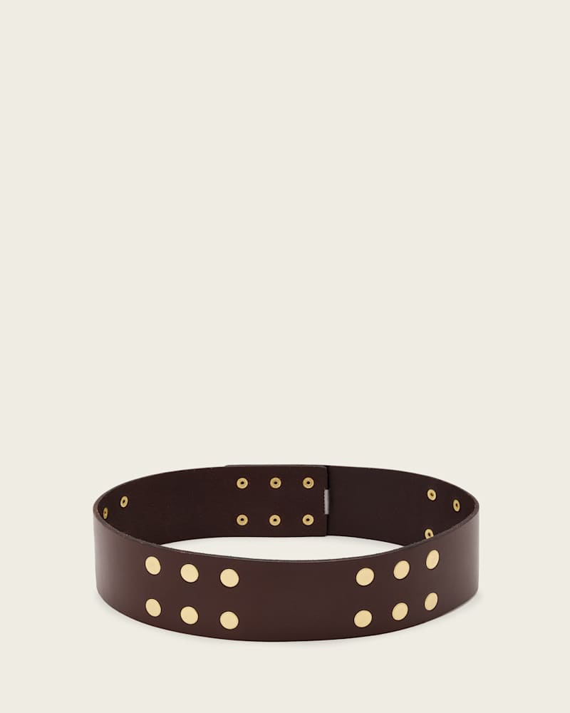 Rio Studded Leather Waist Belt