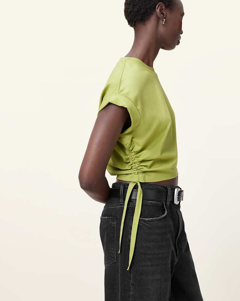Mira Cropped Drawcord T-Shirt
