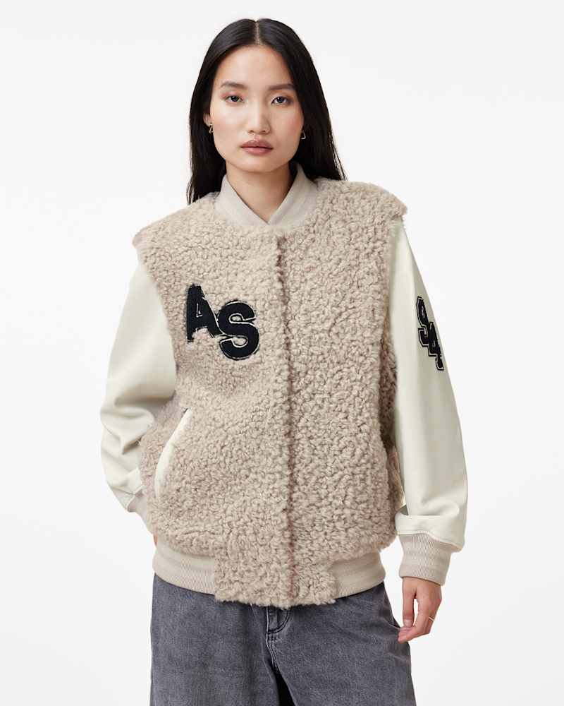 Valerie Shearling Patch Jacket
