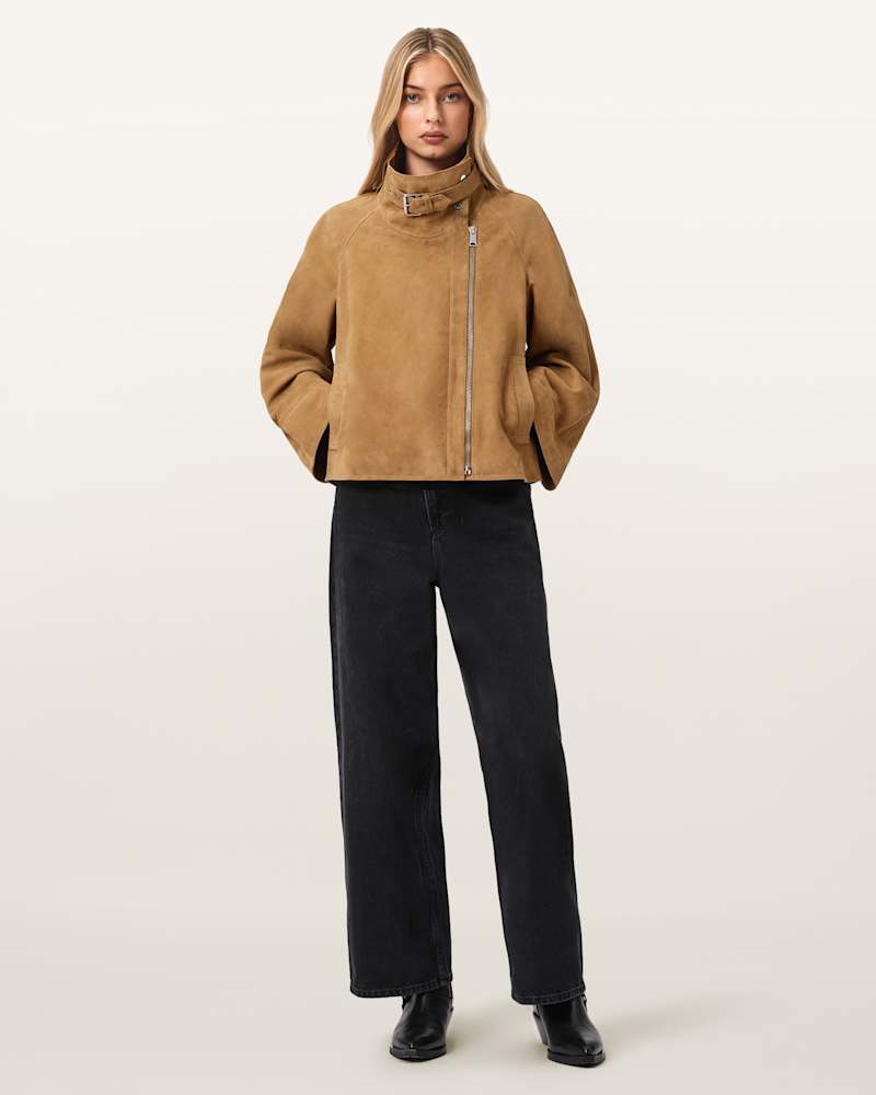 Rhodes Relaxed Fit Suede Jacket